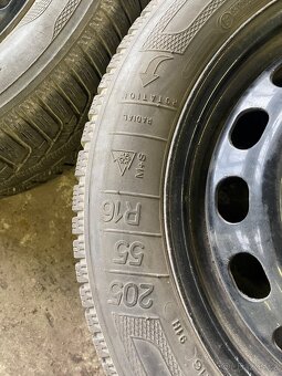 4x plechová kola s pneu 205/55 R16 - 3