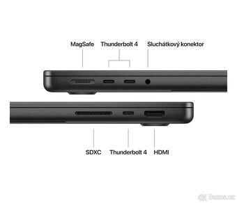 MacBook Pro 14" M4 CZ 2024 Vesmírně černý - 3