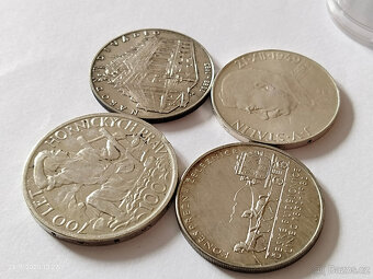 4x stříbrná pamětní mince Československo - 3