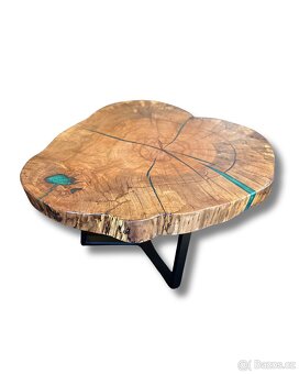 Epoxidový stůl 87x77cm, buk - 3