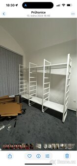 Ikea ELVARLI Šatní sestava, bílá, 84x55x216 cm - 3