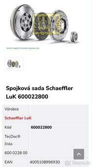 Spojkový set Luk 600 0228 00 2.0 TDI - 3