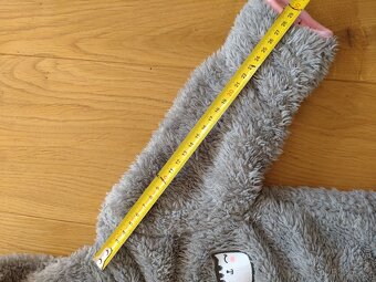 Zimní kombinéza šedá chlupatá (80) - 3