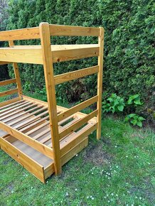 Dřevěná patrová postel 200x90 - 3