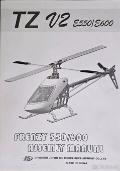 Nová stavebnice TZ Frenzy 600E DFC elektrická 3D helikoptéra - 3