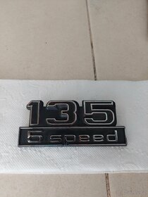 Škoda 135L , 135GL - nový nápis 135 / 5 Speed na zadní čelo - 3