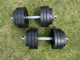 Jednoruční činky 2x37,5 Kg průměr 30 mm i 25mm,Český výrobek - 3