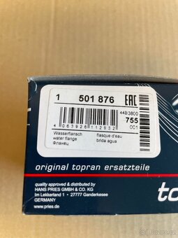 Bmw e46 Příruba chladiva TOPRAN 501876 - 3