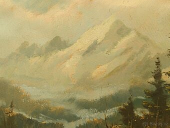 Obraz Vítězslav Fleissig Vysoké Tatry, olej 31x42 - 3