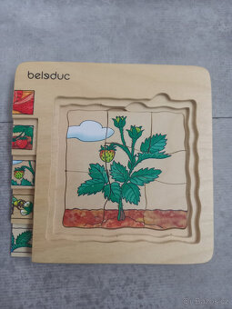 Vícevrstvé puzzle Beleduc dřevěné Jahoda, 30 dílků - 3