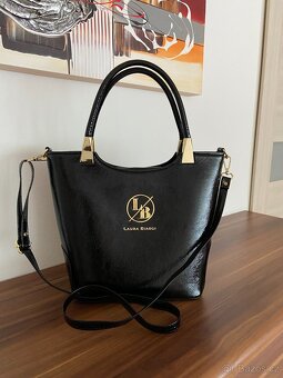 KRÁSNÁ ČERNÁ KABELKA  LAURA BIAGGI - 3