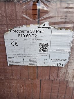 Cihla Porotherm 38 Profi P10 - 3