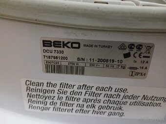 Sušička prádla beko 7kg - 3