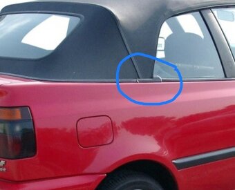 Golf 3 Cabrio těsnění střecha pro hlavní sloupek - 3
