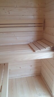Venkovní finská sauna - srubová - 3