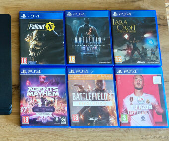 PS4 konzole Slim + 6 her TOP STAV - 3