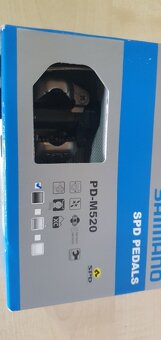 SPD pedály Shimano M520 včetně kufrů , NOVÉ - 3