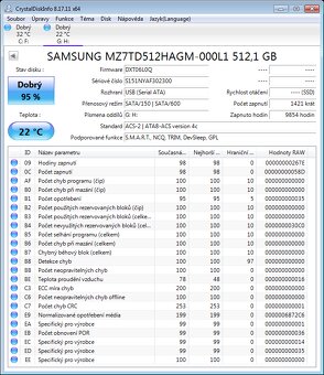 SSD Samsung 512GB 2,5" - 3