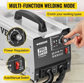 Nová bodovací svářečka Vevor 1,8kW/3500A - 3
