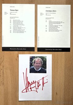 Klaus Ludwig orig. autogram a Mercedes autogramkarty - 3