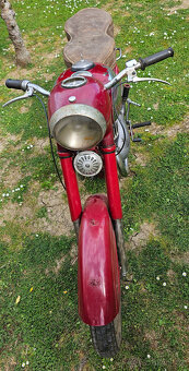 Jawa 350/354 1955, první kývačka, půlbuben - 3