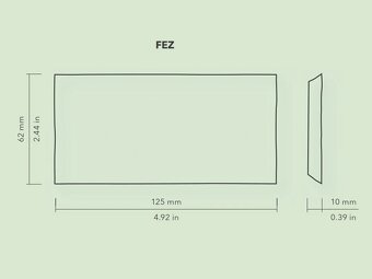 Světle modré obdélníkové obklady 6,25 x 12,5 lesk - 9 m2 - 3