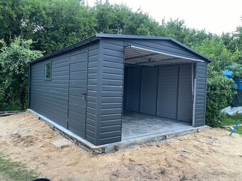 Plechová garáž 4x5 m - 3