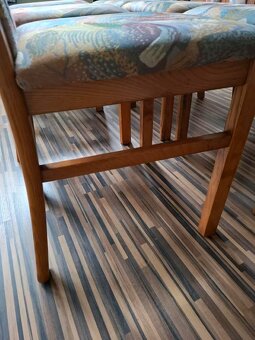 Židle jídelní masivní - 6 ks, pěkný stav - 3