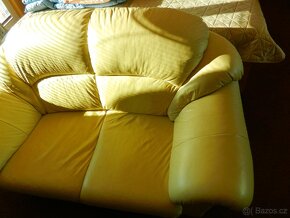 dvousedák kožená sedačka - 3