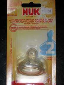 dudlík NUK + řetízek + náhradní savičky NUK - NOVÉ - 3