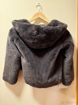 Kožich tmavé šedý pro holky - 3