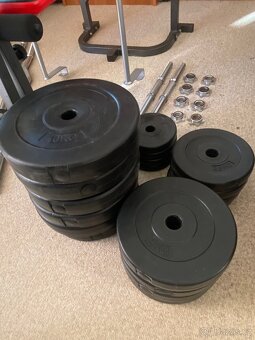 GYM SETUP - Lavice, činky, závaží 95KG+ - 3