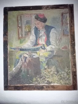Starý obrázek na plátně - 3