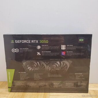 Nová grafika MSI GeForce RTX 3050 Ventus 2x XS 8GB - 3