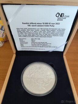 10 000 Kč Založení Velké Prahy proof + BK - 3