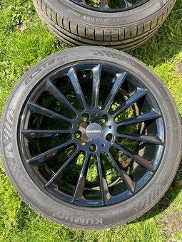 Prodám alu Carmani 5x120 r18 letní pneu 225/45/18 - 3