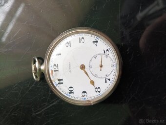 Kapesní pánské hodinky DOXA stříbrné dvouplášťové - 3