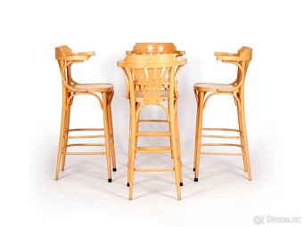 Kvalitní české barové židle TON, buk, 8 ks. - 3