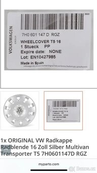 Kola VW T5 s disky 16” - 3