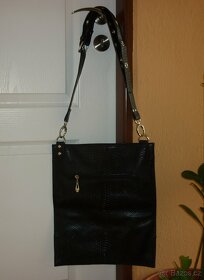 Černá kabelka / crossbody s krystalky Swarovski - 3