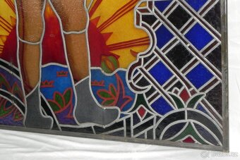 Stará skleněná vitráž - 3