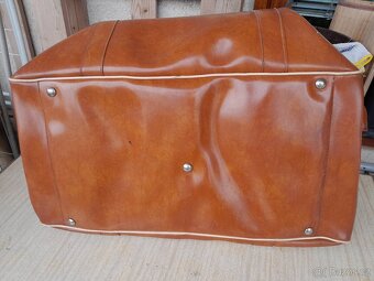 KOŽENÁ CESTOVNÍ ZAVAZADLA retro 70.léta - 3