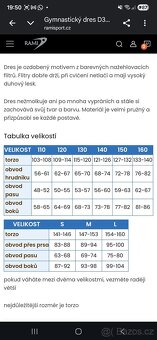 Gymnastický dres Rami vel. 120 - 3