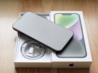 APPLE iPhone 14 128GB Black - ZÁRUKA - TOP STAV - 3
