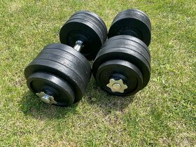 Jednoruční činky 2x47,5 Kg průměr 30 mm i 25mm,Český výrobek - 3