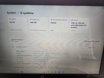 Notebook HP AMD-A6 8GB 240GB SSD - 3