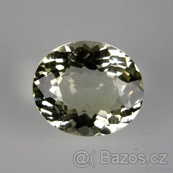 Křišťál-Křemen-ovál, modif. bril. - 5,94 ct. - 3