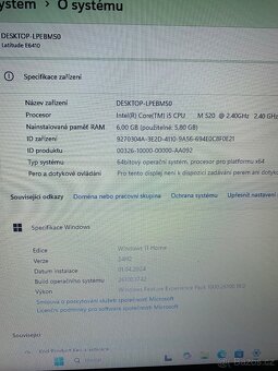 Notebook Dell Latitude E6410 – i5, SSD, W11 – 1000 Kč - 3