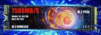 SSD M.2 Blesková rychlost PCIe 4.0 NVME - 2TB - nová - 3