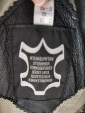 Kožený kabát-černý,Vel.38-40 - 3